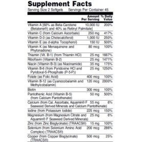 NOW Foods - Adam Multiple Vitamin Softgels 90 caps Now foods