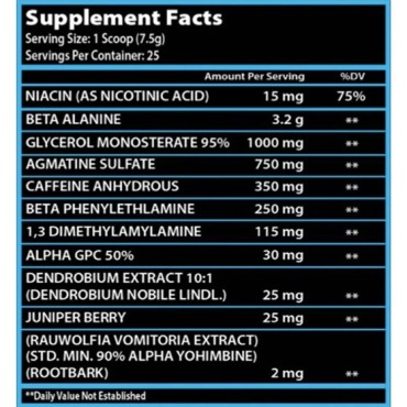 FIRSTCHOICE SUPPLEMENTS - SVG115 PRE WORKOUT 187 G FIRSTCHOICE SUPPLEMENTS